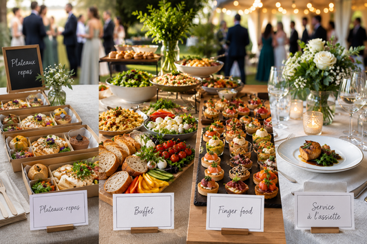 Buffet et finger food pour mariage et réception privée