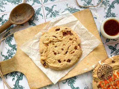 Cookie au caramel beurre salé